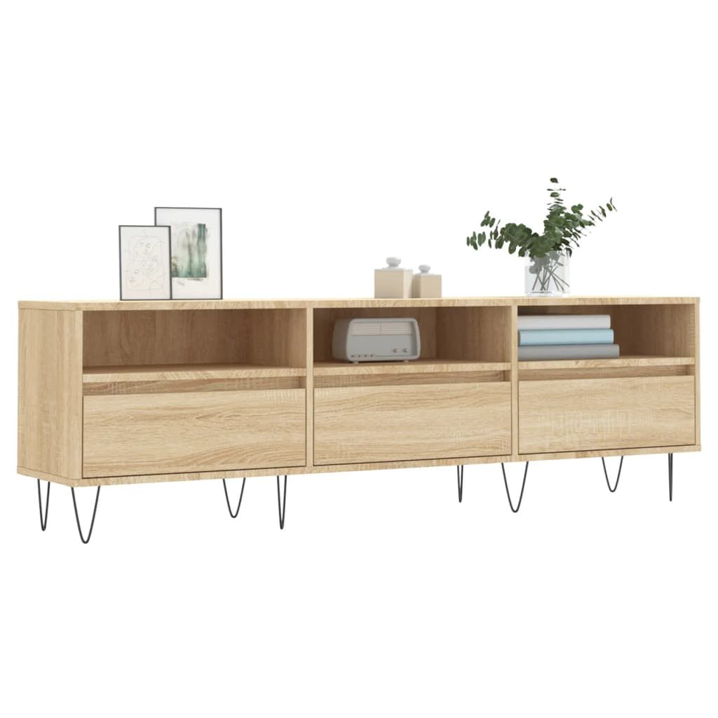 vidaXL Έπιπλο Τηλεόρασης Sonoma Δρυς 150x30x44,5 εκ. Επεξ. Ξύλο