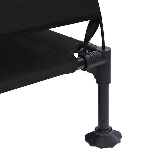 vidaXL Ανασηκωμένο Κρεβάτι Σκύλου Μαύρο 127 x 81 x 108 εκ.