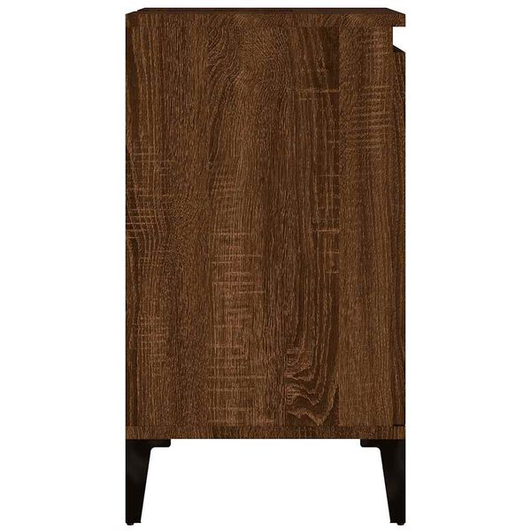 vidaXL Ντουλάπι Νιπτήρα Καφέ Δρυς 58x33x60 εκ. Επεξεργασμένο Ξύλο