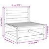 vidaXL Καναπέδες Κήπου Χωρίς Μπράτσα 3Τεμ 70x70x67εκ Μασίφ Ξύλο Πεύκου