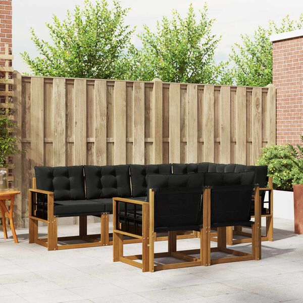 vidaXL &Sigma;&epsilon;&iota;&rho;ά &Kappa;&alpha;&nu;&alpha;&pi;έ &Epsilon;&xi;&omega;&tau;&epsilon;&rho;&iota;&kappa;&omicron;ύ &mu;&epsilon; &mu;&alpha;&xi;&iota;&lambda;ά&rho;&iota; 7 pcs &Phi;&upsilon;&sigma;&iota;&kappa;ό &kappa;&alpha;&iota; &Mu;&alpha;ύ&rho;&omicron;