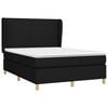 vidaXL &Kappa;&rho;&epsilon;&beta;ά&tau;&iota; Boxspring &mu;&epsilon; &Sigma;&tau;&rho;ώ&mu;&alpha; &Mu;&alpha;ύ&rho;&omicron; 140x190 &epsilon;&kappa;. &Upsilon;&phi;&alpha;&sigma;&mu;ά&tau;&iota;&nu;&omicron;