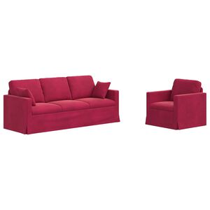 vidaXL &Sigma;&epsilon;&tau; &Kappa;&alpha;&nu;&alpha;&pi;έ 2 pcs &Kappa;ό&kappa;&kappa;&iota;&nu;&omicron; 198 x 78 x 80 &epsilon;&kappa; &Beta;&epsilon;&lambda;&omicron;ύ&delta;&omicron;