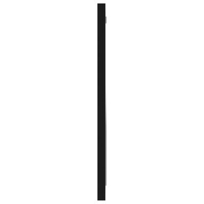vidaXL Καθρέφτης Μπάνιου Μαύρος 40 x 1,5 x 37 εκ. από Μοριοσανίδα
