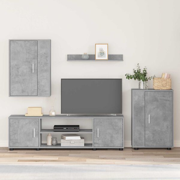 vidaXL &Sigma;&epsilon;&tau; &epsilon;&pi;ί&pi;&lambda;&omicron;&upsilon; &tau;&eta;&lambda;&epsilon;ό&rho;&alpha;&sigma;&eta;&sigmaf; 4 pcs &Sigma;&kappa;&upsilon;&rho;ό&delta;&epsilon;&mu;&alpha; &Gamma;&kappa;&rho;&iota; &Epsilon;&pi;&epsilon;&xi;&epsilon;&rho;&gamma;&alpha;&sigma;&mu;έ&nu;&omicron; &xi;ύ&lambda;&omicron;