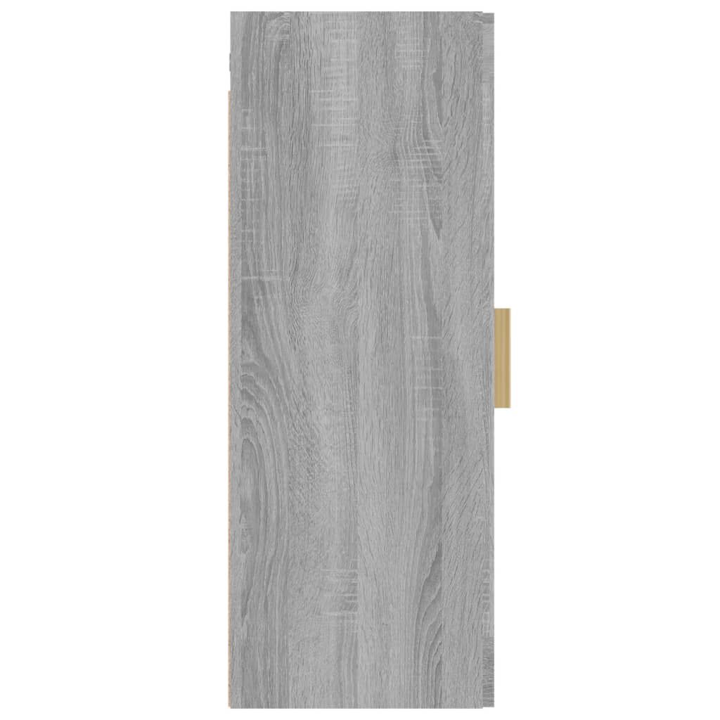 vidaXL Ντουλάπι Τοίχου Κρεμαστό Γκρι sonoma 34,5x34x90 εκ.