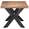 vidaXL Τραπεζαρία 180 x 90 x 75 εκ. Μασίφ Ξύλο & Μελί Φινίρισμα