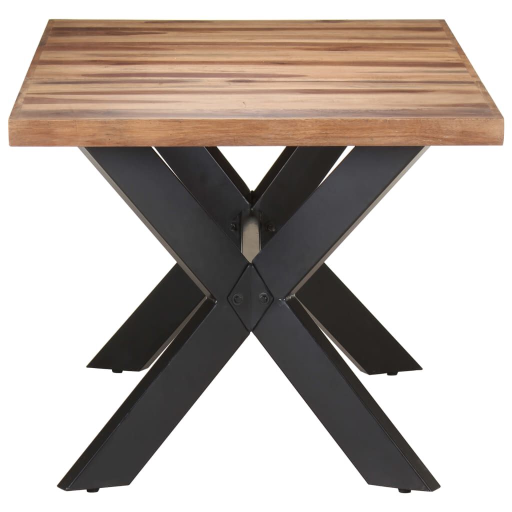vidaXL Τραπεζαρία 180 x 90 x 75 εκ. Μασίφ Ξύλο & Μελί Φινίρισμα