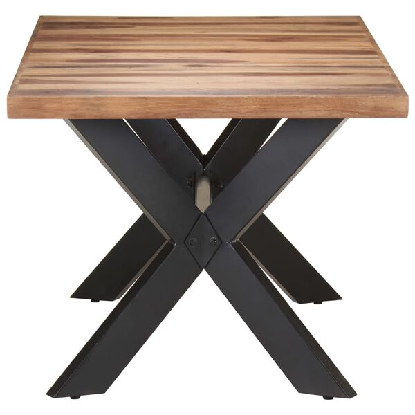vidaXL Τραπεζαρία 180 x 90 x 75 εκ. Μασίφ Ξύλο & Μελί Φινίρισμα