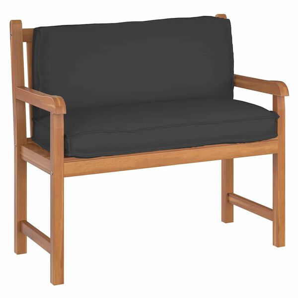 vidaXL Μαξιλάρι παλέτας για πλάτη Μαύρο 120 x 40 x 12 cm Ύφασμα Oxford