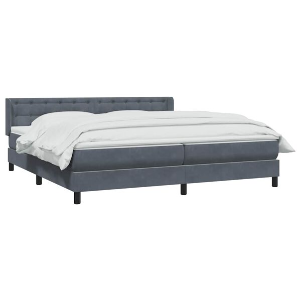 vidaXL Box Spring &Kappa;&rho;&epsilon;&beta;ά&tau;&iota; &mu;&epsilon; &sigma;&tau;&rho;ώ&mu;&alpha; &Sigma;&kappa;&omicron;ύ&rho;&omicron; &gamma;&kappa;&rho;&iota; 180x220 &epsilon;&kappa;. &Beta;&epsilon;&lambda;&omicron;ύ&delta;&iota;&nu;&omicron;