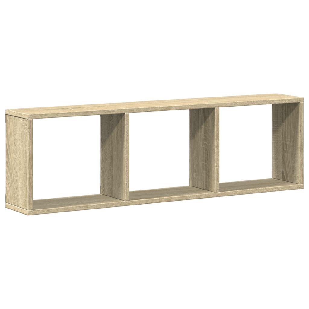 vidaXL Ντουλάπι Τοίχου Sonoma Δρυς 100x16x30 εκ από Επεξεργασμένο Ξύλο
