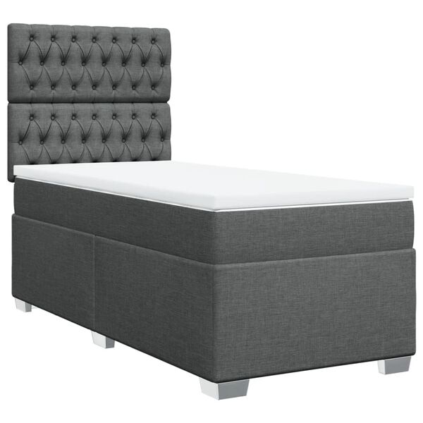 vidaXL &Kappa;&rho;&epsilon;&beta;ά&tau;&iota; Boxspring &mu;&epsilon; &Sigma;&tau;&rho;ώ&mu;&alpha; &Sigma;&kappa;&omicron;ύ&rho;&omicron; &Gamma;&kappa;&rho;&iota; 90x200 &epsilon;&kappa;. &Upsilon;&phi;&alpha;&sigma;&mu;ά&tau;&iota;&nu;&omicron;