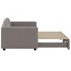 vidaXL Καναπές Κρεβάτι Συρόμενος Taupe 80 x 200 εκ. Υφασμάτινος
