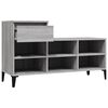 vidaXL Παπουτσοθήκη Γκρι Sonoma 102x36x60 εκ. από Επεξεργασμένο Ξύλο