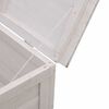 vidaXL Μπαούλο Αποθ. Κήπου Λευκό 50 x 49 x 56,5 εκ. Μασίφ Ξύλο Ελάτης