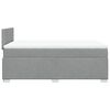 vidaXL Κρεβάτι Boxspring με Στρώμα Ανοιχτό Γκρι 120x200 εκ. Υφασμάτινο