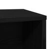 vidaXL Άμμος για Γάτες - Θήκη Μαύρη Δρυς 60x40x40 εκ. από Τεχνητό Ξύλο
