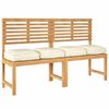 vidaXL Μαξιλάρι παλέτας για κάθισμα 4 pcs Κρεμ 40 x 40 x 8 εκ.