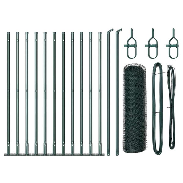 vidaXL &Sigma;&tau;ύ&lambda;&omicron;&sigmaf; &Pi;&epsilon;&rho;&iota;&phi;&rho;ά&xi;&epsilon;&omega;&nu; &Pi;&rho;ά&sigma;&iota;&nu;&omicron; 25 x 0,5 m (13 mm &mu;ά&sigma;&kappa;&alpha;) &Alpha;&tau;&sigma;ά&lambda;&iota;