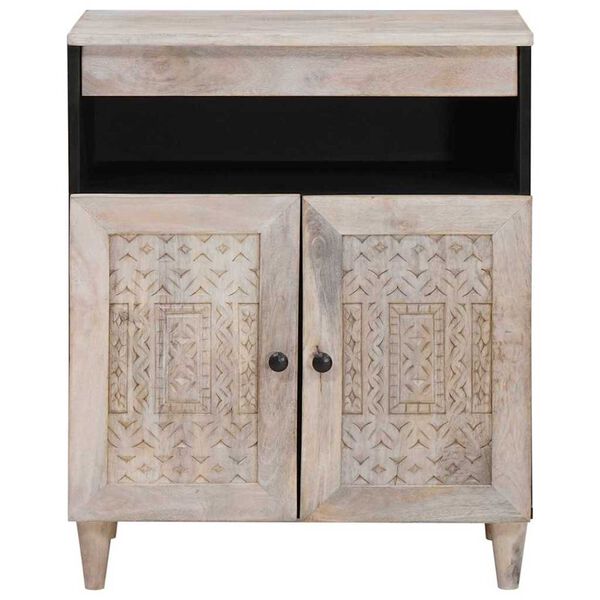 vidaXL Πλαϊνό γραφείο Λευκό 33.5 x 60 x 75 εκ