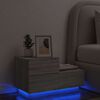 vidaXL Κομοδίνο με Φώτα LED Γκρι Sonoma 70 x 36 x 40,5 εκ.