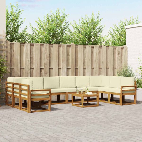 vidaXL &Sigma;&epsilon;&iota;&rho;ά &Kappa;&alpha;&nu;&alpha;&pi;έ &Epsilon;&xi;&omega;&tau;&epsilon;&rho;&iota;&kappa;&omicron;ύ &mu;&epsilon; &mu;&alpha;&xi;&iota;&lambda;ά&rho;&iota; 11 pcs &Phi;&upsilon;&sigma;&iota;&kappa;ό &kappa;&alpha;&iota; &Kappa;&rho;έ&mu;&alpha;