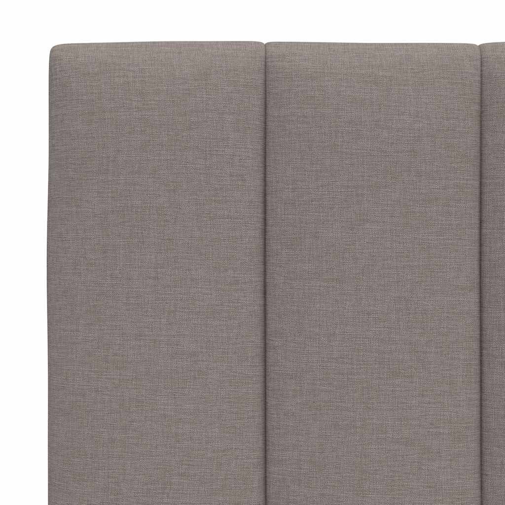 vidaXL Σκελετός Κρεβατιού Χωρίς Στρώμα Taupe 160x200 εκ. Υφασμάτινο