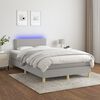 vidaXL &Kappa;&rho;&epsilon;&beta;ά&tau;&iota; Boxspring &mu;&epsilon; &Sigma;&tau;&rho;ώ&mu;&alpha; & LED &Alpha;&nu;.&Gamma;&kappa;&rho;&iota; 120x200 &epsilon;&kappa; &Upsilon;&phi;&alpha;&sigma;&mu;ά&tau;&iota;&nu;&omicron;