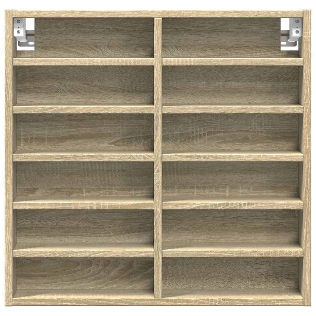vidaXL Βιτρίνα Χρώμα Sonoma Δρυς 60x8,5x58 εκ. από Επεξεργασμένο Ξύλο