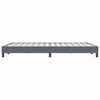 vidaXL Box Spring Κρεβάτι χωρίς στρώμα Σκούρο γκρι 160x220cm Βελούδινο