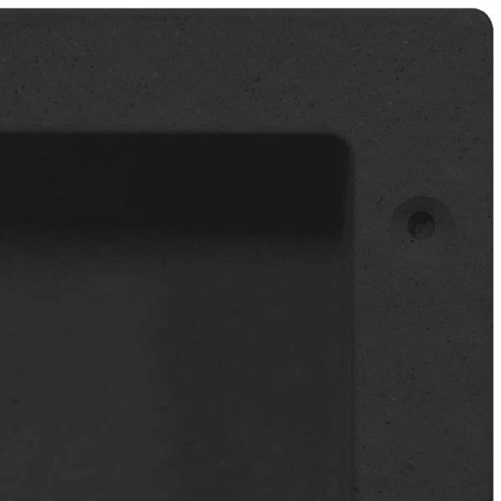vidaXL Ράφι Ντουζιέρας Μαύρο Ματ 41 x 36 x 10 εκ.