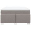 vidaXL &Kappa;&rho;&epsilon;&beta;ά&tau;&iota; Boxspring &mu;&epsilon; &Sigma;&tau;&rho;ώ&mu;&alpha; Taupe 160x200 &epsilon;&kappa;. &Upsilon;&phi;&alpha;&sigma;&mu;ά&tau;&iota;&nu;&omicron;