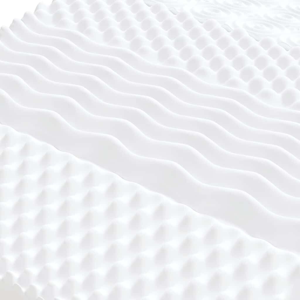 vidaXL Στρώμα Αφρού 7 Ζωνών Σκληρότητα 20 ILD Λευκό 180x210 εκ.