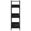 vidaXL Βιβλιοθήκη 3 Επιπέδων Μαύρη 100x33x108,5 εκ. Επεξεργ. Ξύλο