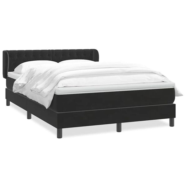 vidaXL &Kappa;&rho;&epsilon;&beta;ά&tau;&iota; Boxspring &mu;&epsilon; &Sigma;&tau;&rho;ώ&mu;&alpha; &Mu;&alpha;ύ&rho;&omicron; 1140x210 &epsilon;&kappa;. &Beta;&epsilon;&lambda;&omicron;ύ&delta;&iota;&nu;&omicron;