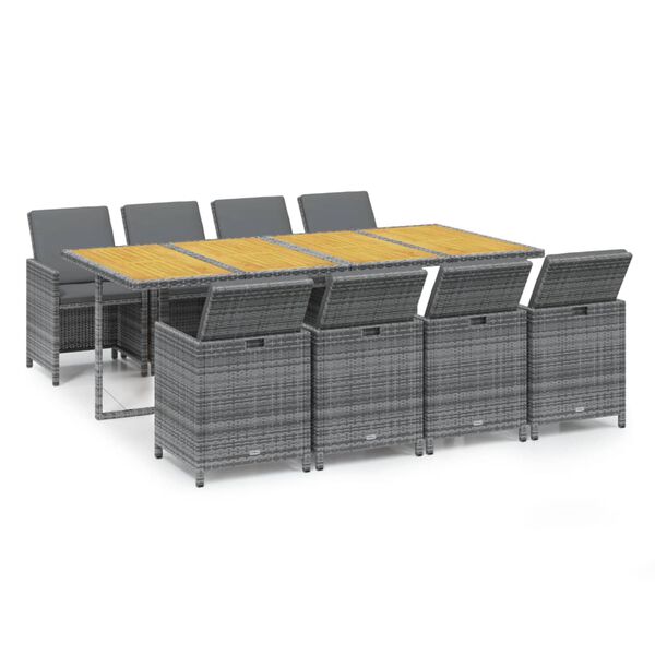 vidaXL &Sigma;&epsilon;&tau; &Tau;&rho;&alpha;&pi;&epsilon;&zeta;&alpha;&rho;ί&alpha;&sigmaf; &Kappa;ή&pi;&omicron;&upsilon; 9 &tau;&epsilon;&mu;. &Gamma;&kappa;&rho;&iota; &Sigma;&upsilon;&nu;&theta;&epsilon;&tau;&iota;&kappa;ό &Rho;&alpha;&tau;ά&nu; &mu;&epsilon; &Mu;&alpha;&xi;&iota;&lambda;ά&rho;&iota;&alpha;