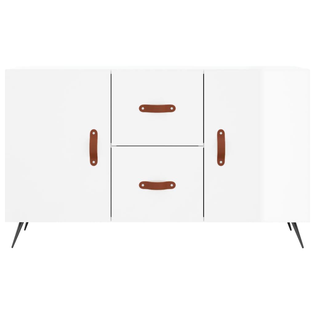 vidaXL Ντουλάπι Γυαλιστερό Λευκό 100 x 36 x60 εκ. Επεξεργασμένο Ξύλο