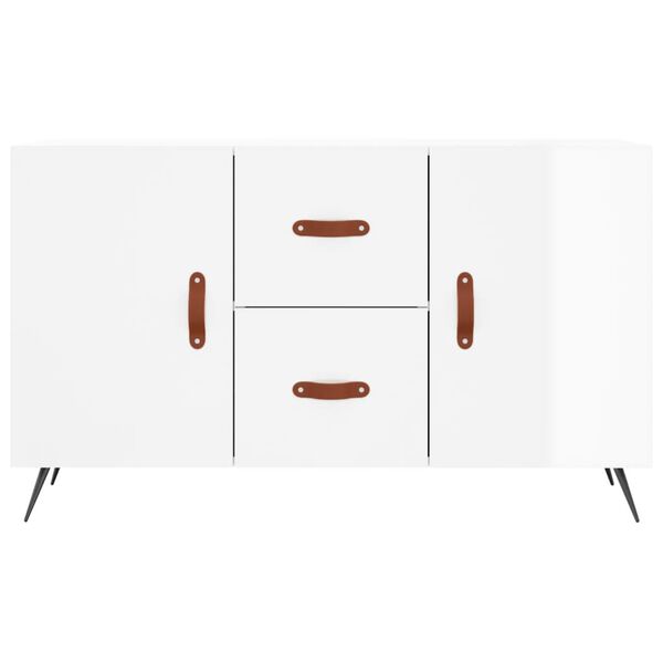 vidaXL Ντουλάπι Γυαλιστερό Λευκό 100 x 36 x60 εκ. Επεξεργασμένο Ξύλο