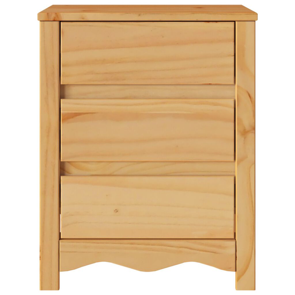 vidaXL Κομοδίνο "DRAMMEN" 45x35x56 εκ. Μασίφ ξύλο πεύκου