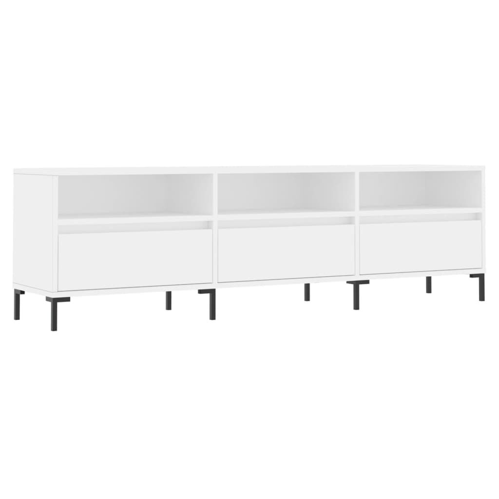 vidaXL Έπιπλο Τηλεόρασης Λευκό 150x30x44,5 εκ. Επεξεργασμένο Ξύλο