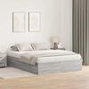 vidaXL Σκελετός Κρεβατιού Γκρι sonoma 135 x 190 cm Επεξεργασμένο ξύλο