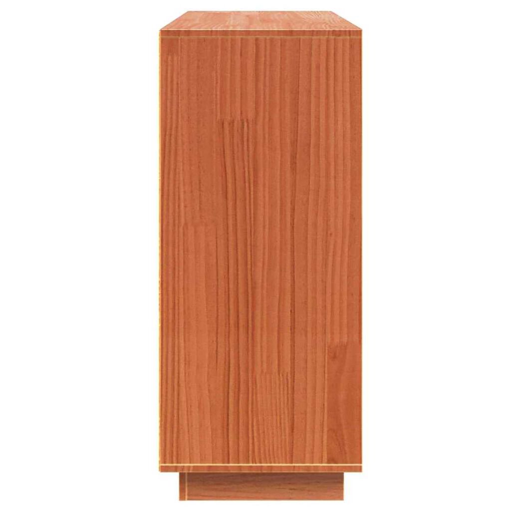 vidaXL Πλαϊνό γραφείο Καφέ 104,5 x 34 x 80 εκ