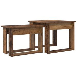 vidaXL &Sigma;&epsilon;&tau; &Tau;&rho;&alpha;&pi;&epsilon;&zeta;&iota;&omicron;ύ &Gamma;&iota;&alpha; &Kappa;&alpha;&phi;έ 2 &tau;&mu;&chi;. &Pi;&alpha;&lambda;&iota;ό &xi;ύ&lambda;&omicron; 50 x 52 x 42 &epsilon;&kappa;