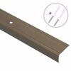 vidaXL Προστατευτικά ακμών σκάλας 10 pcs Καφέ 67 cm Αλουμίνιο