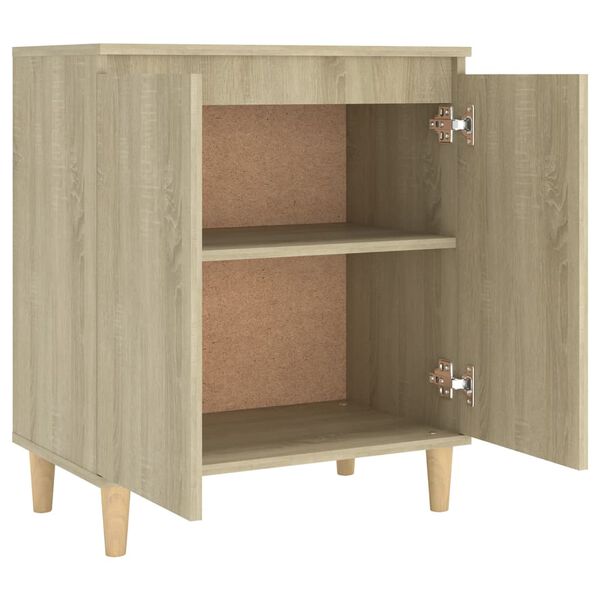 vidaXL Μπουφές Sonoma Δρυς 60x35x70εκ. από Επεξ. Ξύλο με Ξύλινα Πόδια