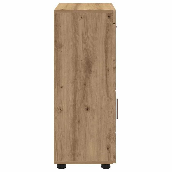 vidaXL Ντουλάπι Μπάνιου με αποθήκευση artisan δρυς 37 x 31.5 x 82 εκ