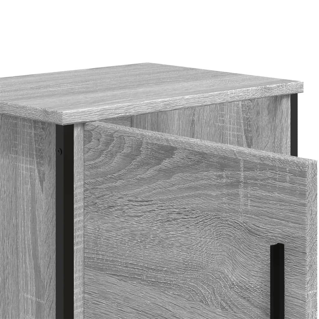vidaXL Κομοδίνα 2 τεμ. Γκρι Sonoma 40x30x40 εκ. από Επεξεργασμένο Ξύλο