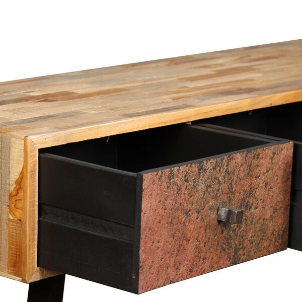 vidaXL Τραπέζι Κονσόλα 120 x 30 x 76 εκ. Μασίφ Ανακυκλωμένο Ξύλο Teak