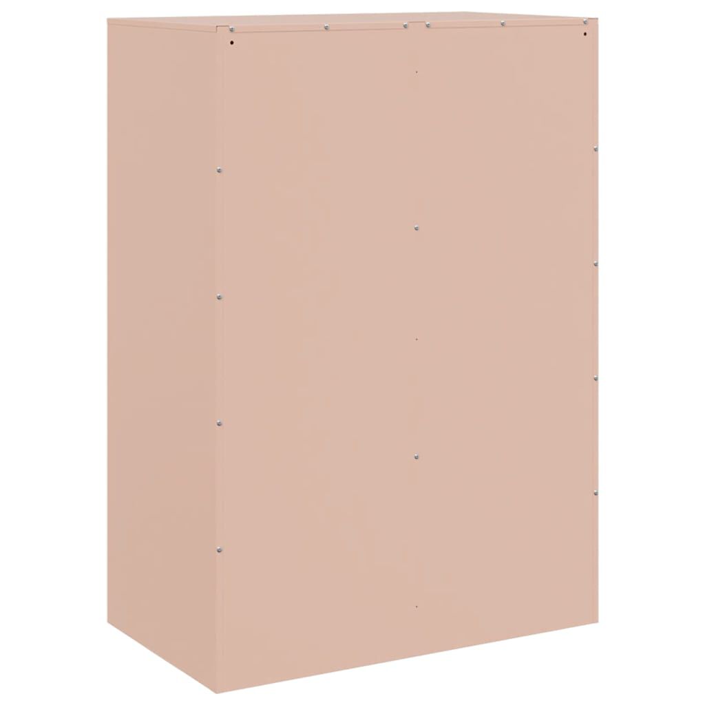 vidaXL Ραφιέρα Ροζ 67x39x95 εκ. από Ατσάλι